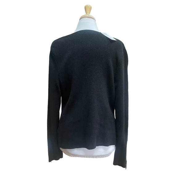 NWT  CHICO'S Moto Cardigan Knit Asymmetrical Zipper Sweater - Picture 2 of 14